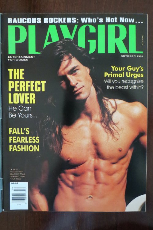 PLAYGIRL MAGAZINE; OCTOBER 1992 the PERFECT LOVE--He Can be Yours
