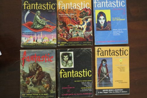 FANTASTIC MAGAZINE, 6 ISSUES; May-June 1953; September-October 1953; November-December 1953; January-February 1954; June 1954; August 1954