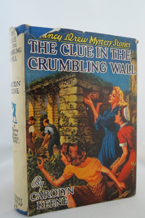 THE CLUE IN THE CRUMBLING WALL (NANCY DREW) ; (DJ protected by a brand new, clear, acid-free mylar cover)
