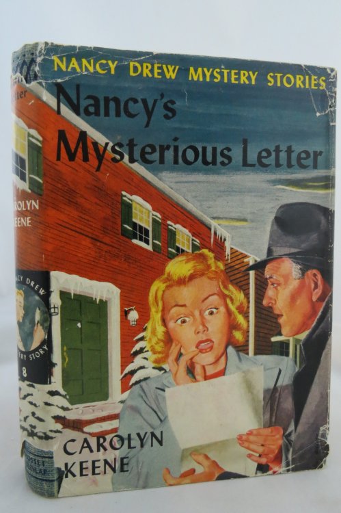 NANCY'S MYSTERIOUS LETTER (NANCY DREW MYSTERY STORIES, BOOK 8) ; (DJ protected by a brand new, clear, acid-free mylar cover)