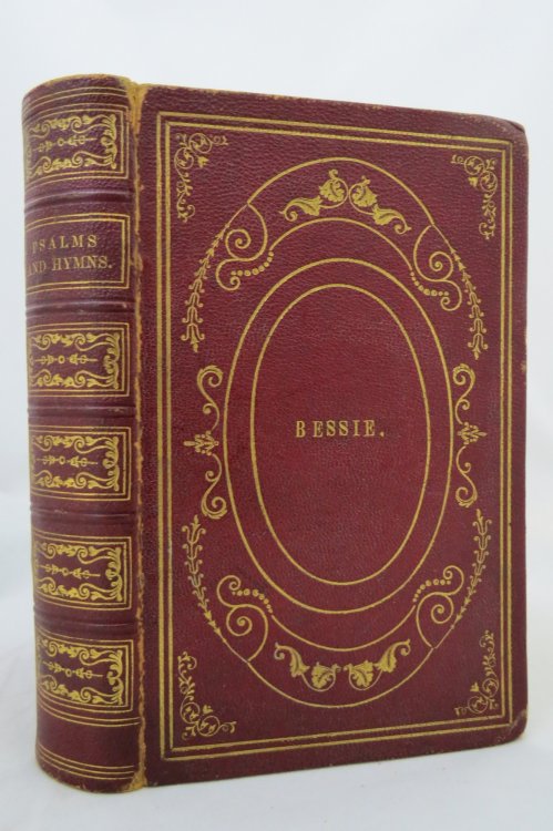 SONGS AND HYMNS FOR CHRISTIAN USE AND WORSHIP; Prepared and Set Forth by the General Association of Connecticut (Morocco Leather Bound)