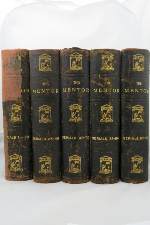 THE MENTOR, SERIALS 1 - 120 (BOUND IN 5 LEATHER BOUND VOLUMES) ; (1-24; 25-48; 49-72; 73-96; 97-120)