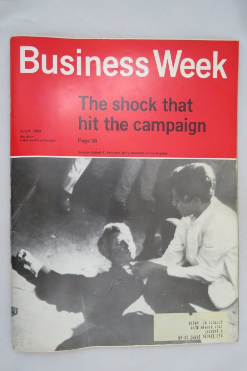 BUSINESS WEEK MAGAZINE JUNE 8, 1968 (THE SHOCK THAT HIT THE CAMPAIGN)