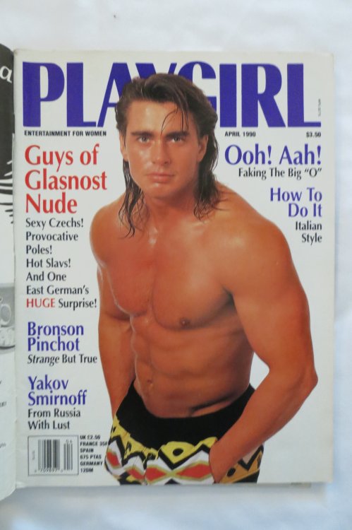 PLAYGIRL, THE MAGAZINE. APRIL 1990; MEN of GLASNOST Nude!
