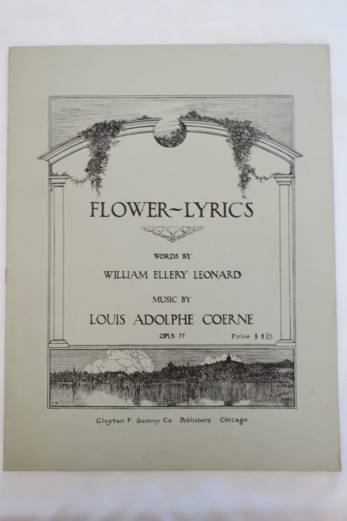 Image for FLOWER-LYRICS - I. WILD VIOLET, II. GARDEN ROSE-BUD, III. POND-LILY, IV. WILD ROSE, V. CARDINAL FLOWER (Sheet Music) FLOWER-LYRICS - I. WILD VIOLET, II. GARDEN ROSE-BUD, III. POND-LILY, IV. WILD ROSE, V. CARDINAL FLOWER (Sheet Music)