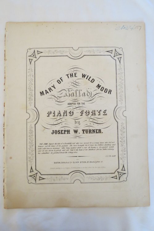 Image for MARY OF THE WILD MOOR BALLAD (SHEET MUSIC) MARY OF THE WILD MOOR BALLAD (SHEET MUSIC)