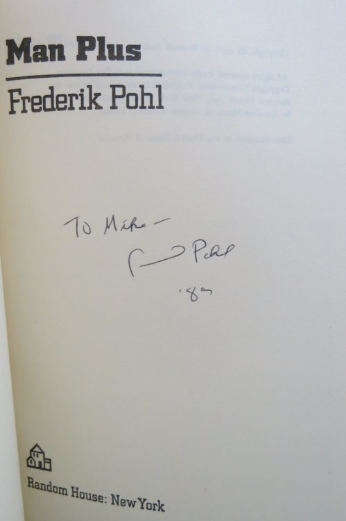MAN PLUS; (DJ is protected by a clear, acid-free mylar cover) (Signed by Author)