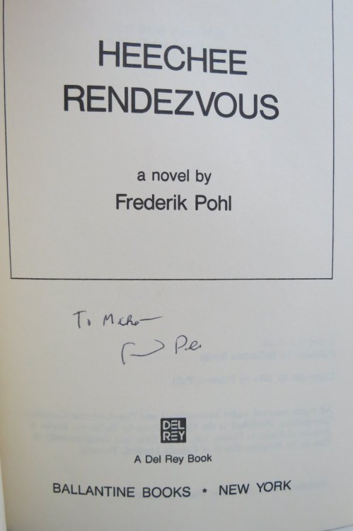 HEECHEE RENDEZVOUS; (DJ is protected by a clear, acid-free mylar cover) (Signed by Author)