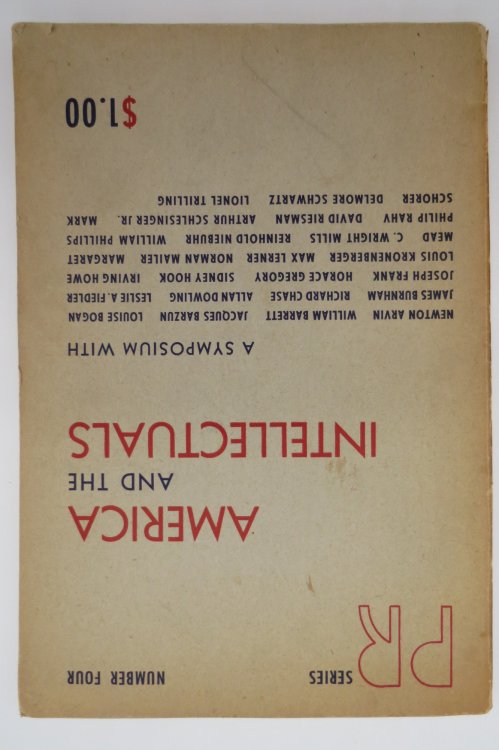 Image for AMERICA AND THE INTELLECTUALS; A Symposium PR Series Number Four AMERICA AND THE INTELLECTUALS; A Symposium PR Series Number Four