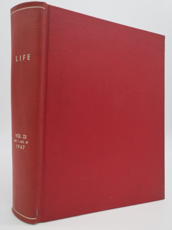 LIFE MAGAZINE - SEPTEMBER 1, 1947 - OCTOBER 27, 1947 (SEPTEMBER 29, 1947, NOTRE DAME'S JOHNNY LUJACK; OCTOBER 6, 1947, FRANKLIN D. ROOSEVELT) ; 9 Issues Bound in One