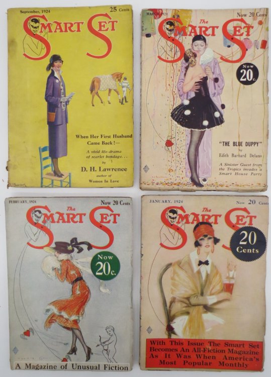 Image for THE SMART SET PULP MAGAZINE - 4 ISSUES FOR 1924 January, February, March, September, 1924 THE SMART SET PULP MAGAZINE - 4 ISSUES FOR 1924 January, February, March, September, 1924