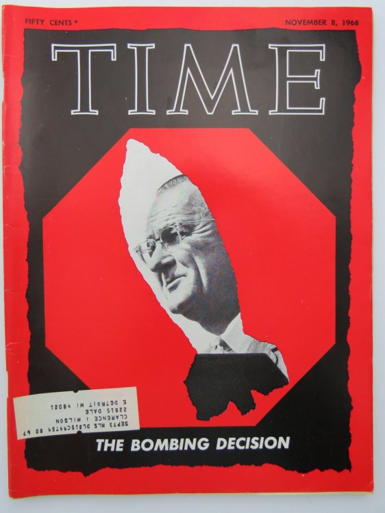 TIME MAGAZINE NOVEMBER 8, 1968 (THE BOMBING DECISION)