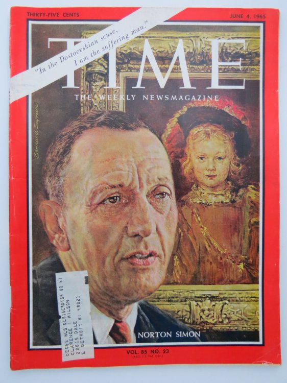 TIME MAGAZINE JUNE 4, 1965 (NORTON SIMON)