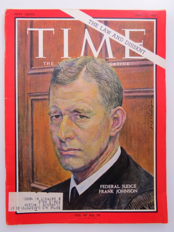 TIME MAGAZINE MAY 12, 1967 (FEDERAL JUDGE FRANK JOHNSON)