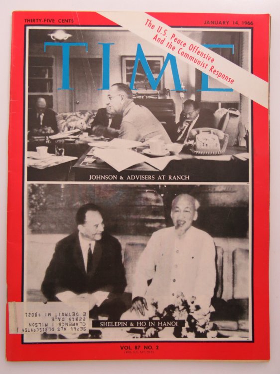 TIME MAGAZINE JANUARY 14, 1966 (U S PEACE OFFENSIVE AND THE COMMUNIST RESPONSE)