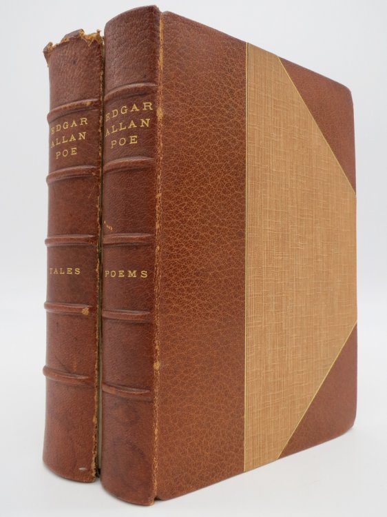 TALES OF EDGAR ALLAN POE; COMPLETE POEMS OF EDGAR ALLAN POE; (2 Volumes) (Leather Bound)