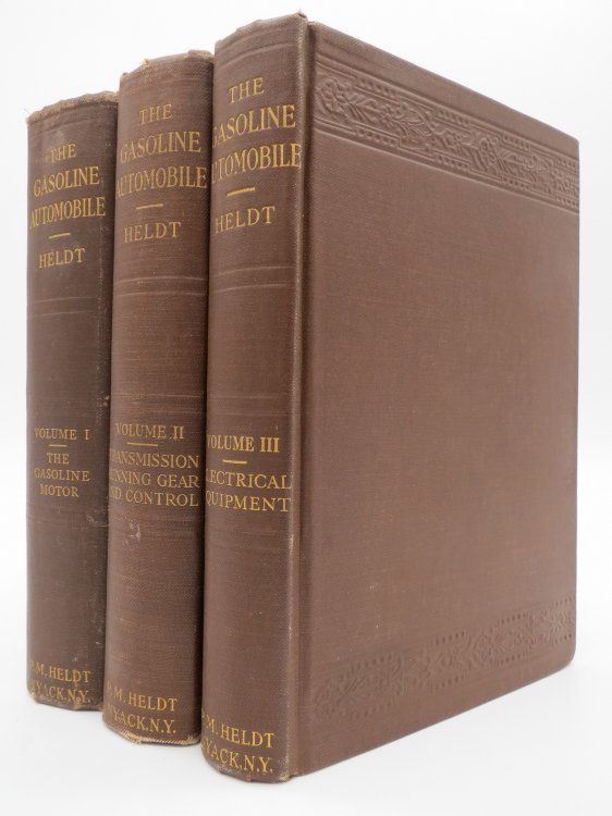 THE GASOLINE AUTOMOBILE; ITS DESIGN AND CONSTRUCTION (COMPLETE 3 VOLUME SET) ; Volume 1. the Gasoline Motor; Volume 2. Transmission, Running Gear and Control; Volume 3. Electrical Equipment
