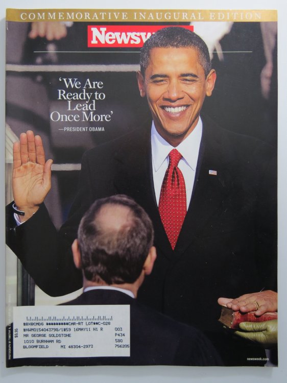 NEWSWEEK MAGAZINE, COMMEMORATIVE INAUGURAL EDITION, 2009