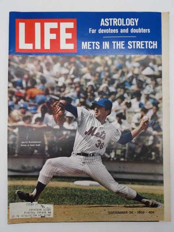 LIFE MAGAZINE - SEPTEMBER 26, 1969 (METS IN THE STRETCH, JERRY KOOSMAN FIRES FAST BALL)