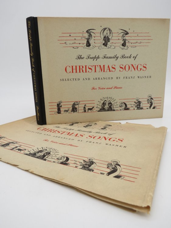 THE TRAPP FAMILY BOOK OF CHRISTMAS SONGS FOR VOICE AND PIANO; (DJ Protected by a Brand New, Clear, Acid-Free Mylar Cover)