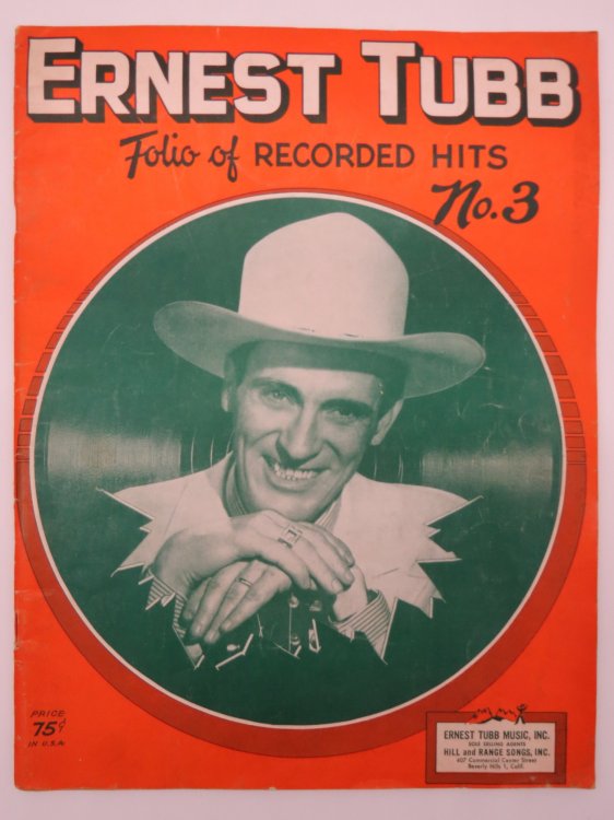Image for ERNEST TUBB Folio of Recorded Hits, No. 3 ERNEST TUBB Folio of Recorded Hits, No. 3