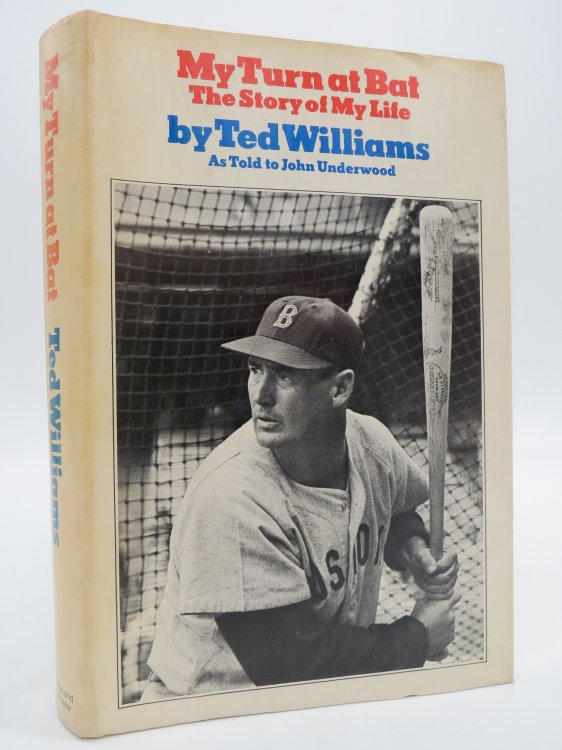 MY TURN AT BAT BY TED WILLIAMS; (DJ Protected by a Brand New, Clear, Acid-Free Mylar Cover)