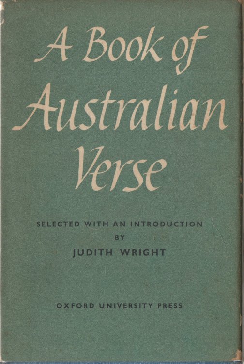 Image for A Book of Australian Verse Selected with an Introduction A Book of Australian Verse Selected with an Introduction