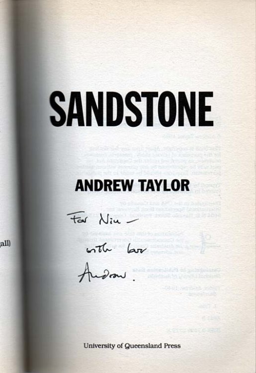 Image for Sandstone - signed copy Sandstone - signed copy