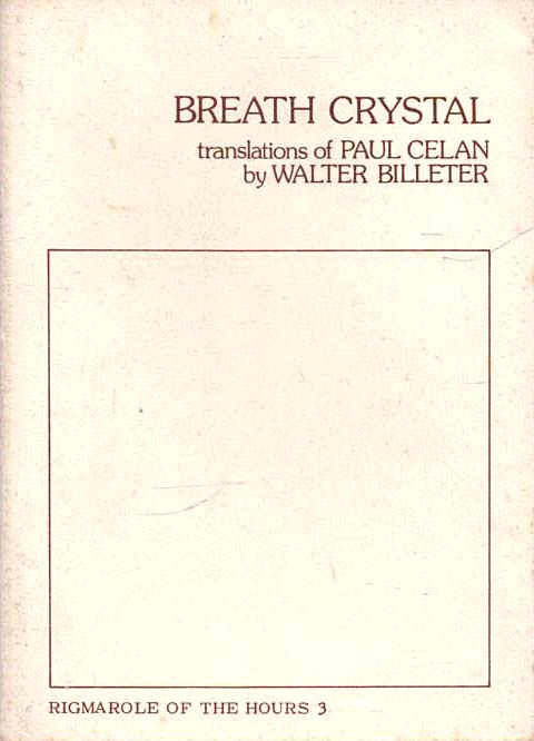 Image for Breath Crystal - signed by translator Rigmarole of the Hours 3 Breath Crystal - signed by translator Rigmarole of the Hours 3