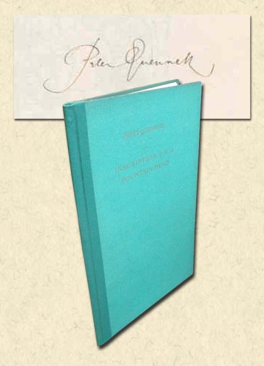 Image for Inscription on a Fountainhead - signed, limited edition Ariel Poems series, Number 24 Inscription on a Fountainhead - signed, limited edition Ariel Poems series, Number 24