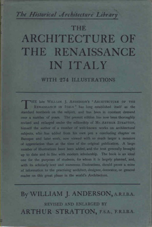 Image for The Architecture of the Renaissance in Italy - Revised and Enlarged The Historical Architecture Library The Architecture of the Renaissance in Italy - Revised and Enlarged The Historical Architecture Library