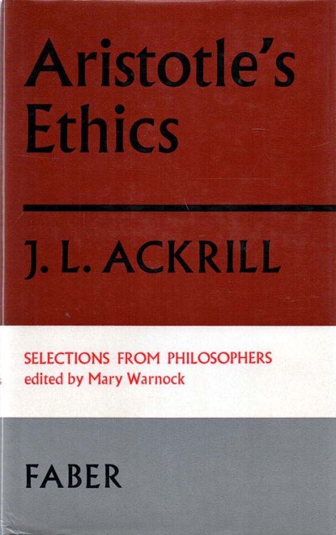 Image for Aristotle's Ethics Selections from the Philosophers series Aristotle's Ethics Selections from the Philosophers series