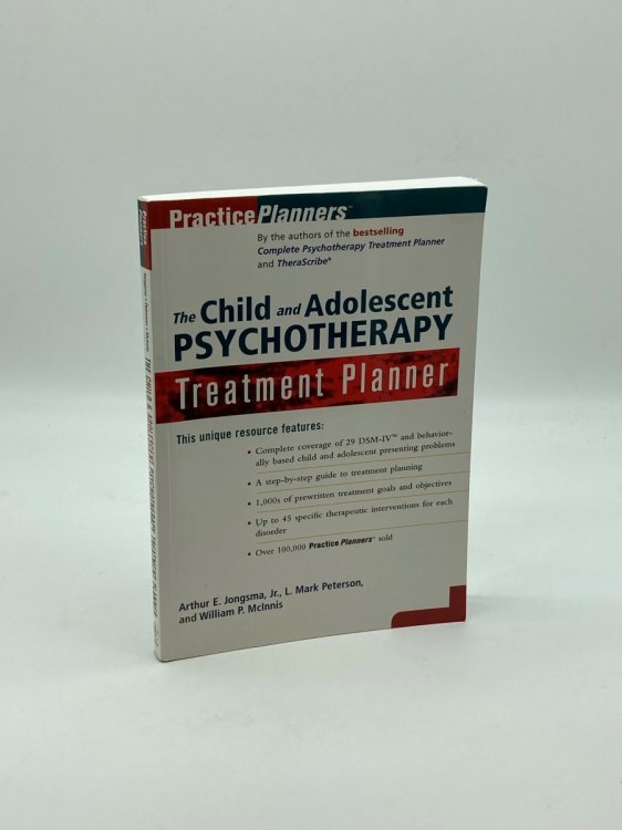Image for The Child and Adolescent Psychotherapy Treatment Planner The Child and Adolescent Psychotherapy Treatment Planner