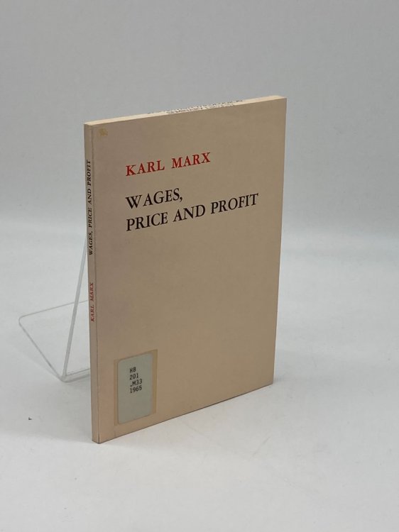 Image for Wages, Price, and Profit Wages, Price, and Profit