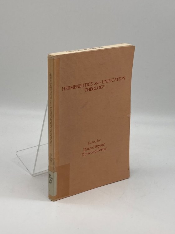 Hermeneutics and Unification Theology , No. 5. )