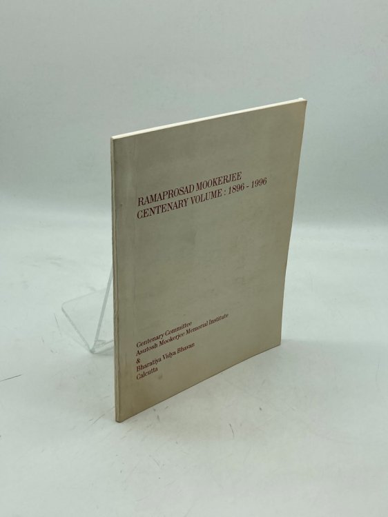 Image for Ramaprasad Mookerjee Centenary Volume: 1896-1996 Ramaprasad Mookerjee Centenary Volume: 1896-1996