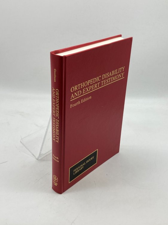 Image for Orthopedic Disability and Expert Testimony Orthopedic Disability and Expert Testimony