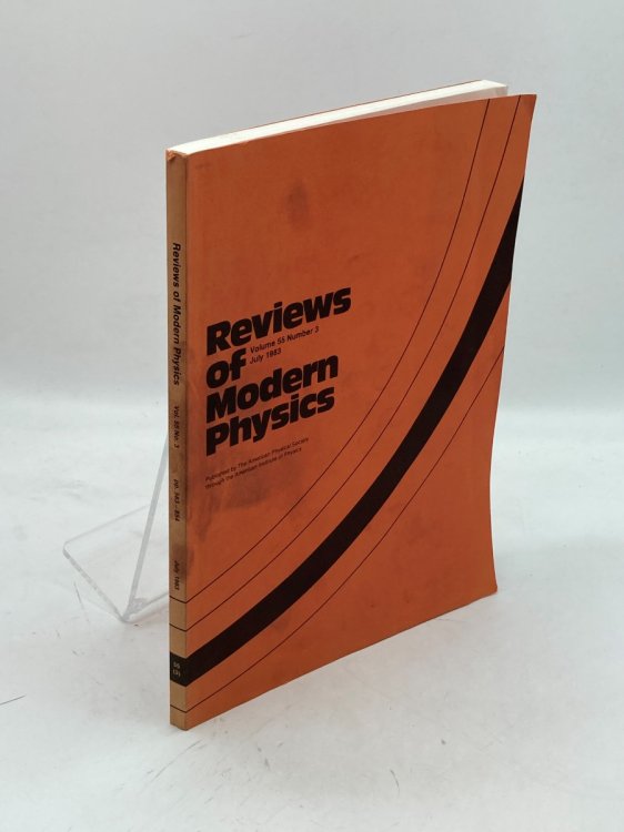Reviews of Modern Physics Volume 55 Number 3 July 1983