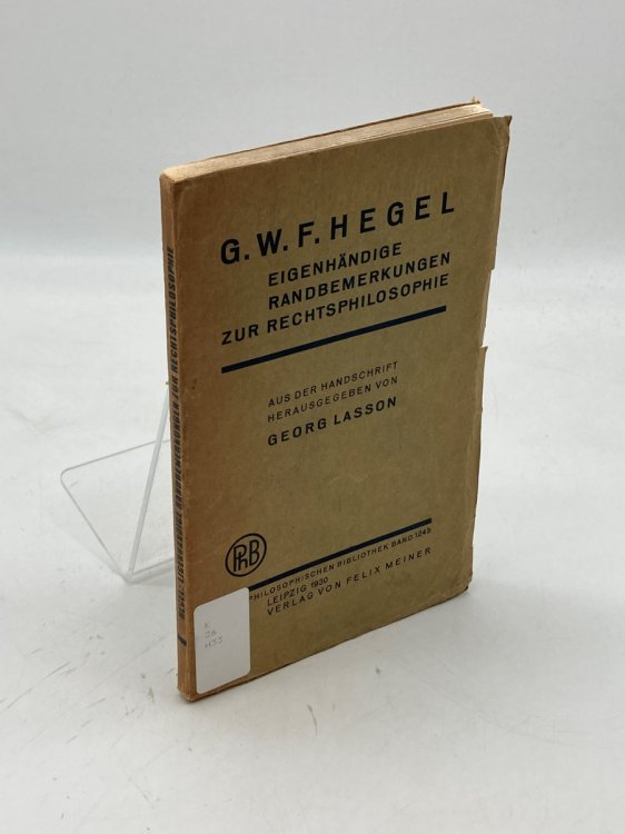 Image for Eigenhandige Randbemerkungen Zu Seiner Rechtsphilosophie Eigenhandige Randbemerkungen Zu Seiner Rechtsphilosophie