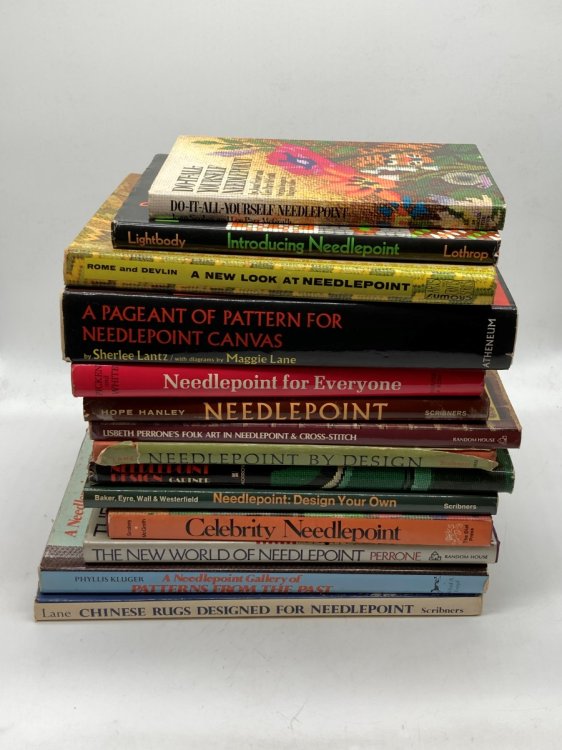 Image for 14 Needlepoint Hardcovers Lot 14 Needlepoint Hardcovers Lot