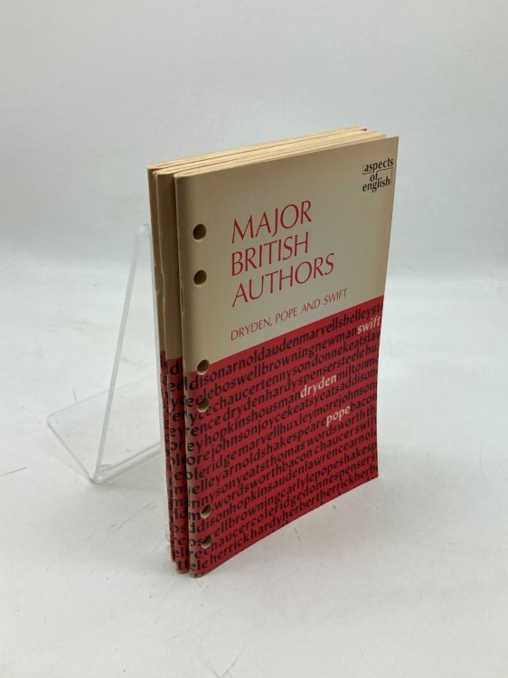 3 Books from the Major British Authors Series; Dryden, Pope, and Swift; Joyce and Lawrence; Spenser and Hamilton