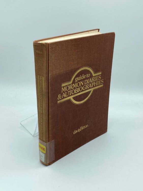 Image for Guide to Mormon Diaries & Autobiographies Guide to Mormon Diaries & Autobiographies