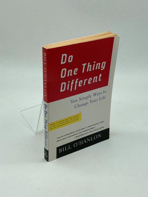 Image for Do One Thing Different Ten Simple Ways to Change Your Life Do One Thing Different Ten Simple Ways to Change Your Life