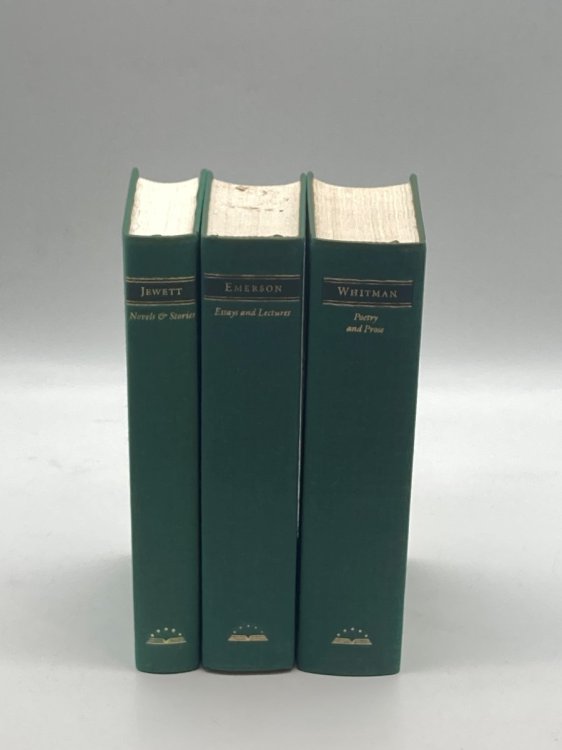 Image for 3 Matching Green the Library of America Hardcovers Jewett; Emerson; Whitman 3 Matching Green the Library of America Hardcovers Jewett; Emerson; Whitman