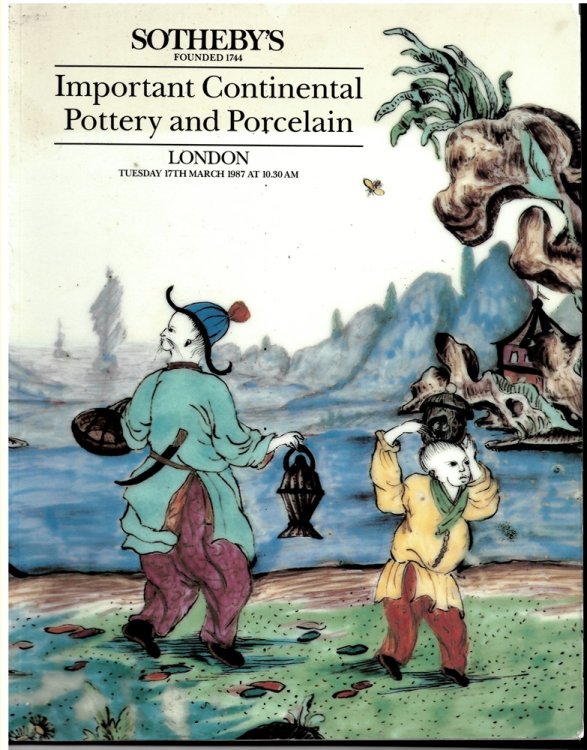 Important Continental Pottery and Porcelain. Tuesday 17th March 1987