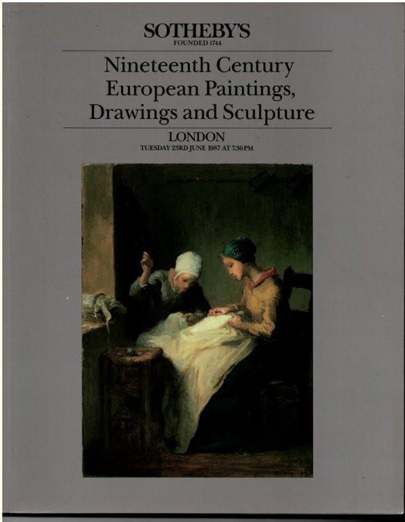 Nineteenth Century European Paintings, Drawings and Sculpture. Day of Sale Tuesday 23rd June 1987 Nile