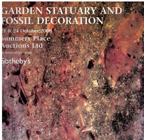 Image for Garden Statuary and Fossil Decoration. 21 & 24 October 2008 Garden Statuary and Fossil Decoration. 21 & 24 October 2008