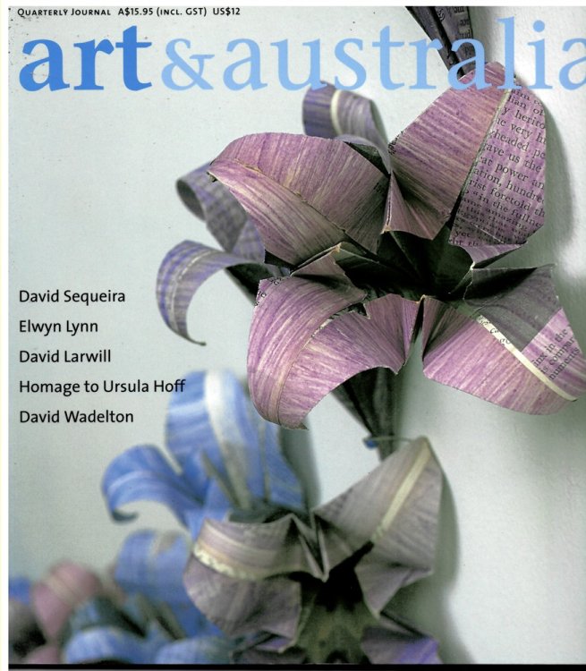 Art and Australia. Arts Quarterly Volume 38 Number 2 Summer 2000