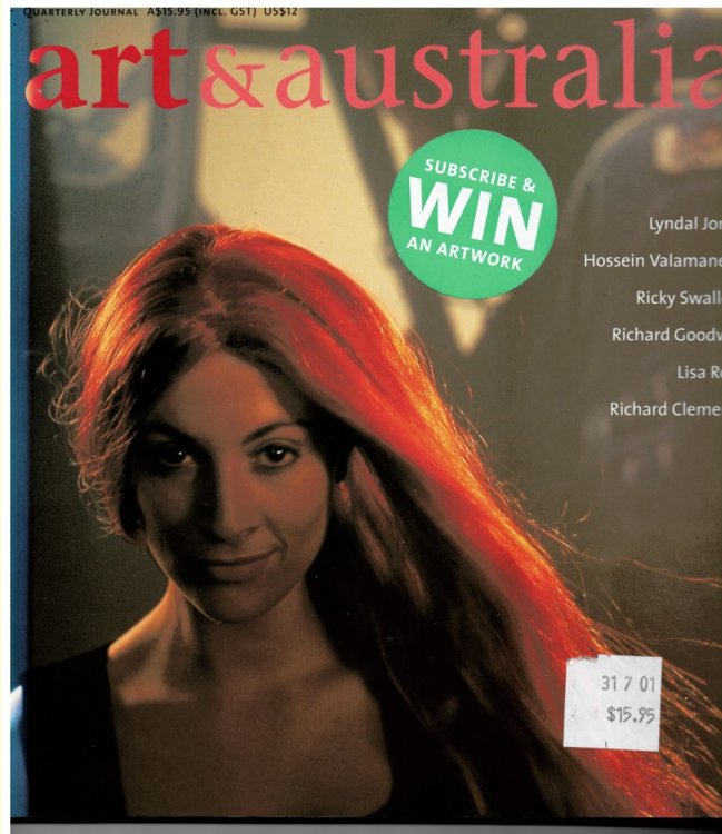 Art and Australia. Arts Quarterly Volume 38 Number 4 Winter 2001