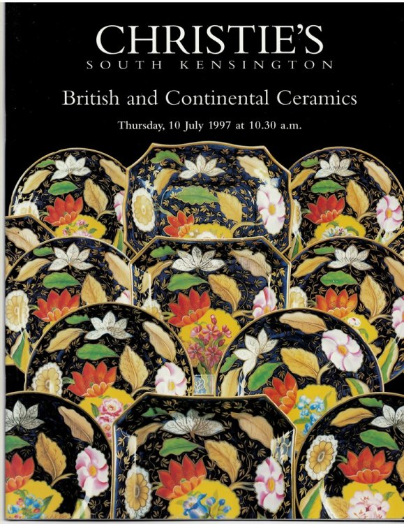 British and Continental Ceramics. Christie's South Kensington. Thursday 10 July 1997 POR-7665